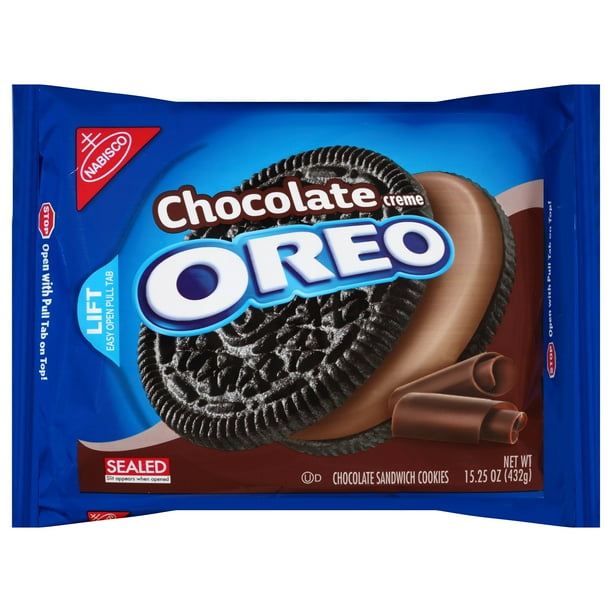 OREO Chocolate Creme Chocolate Sandwich Cookies, 15.25 oz