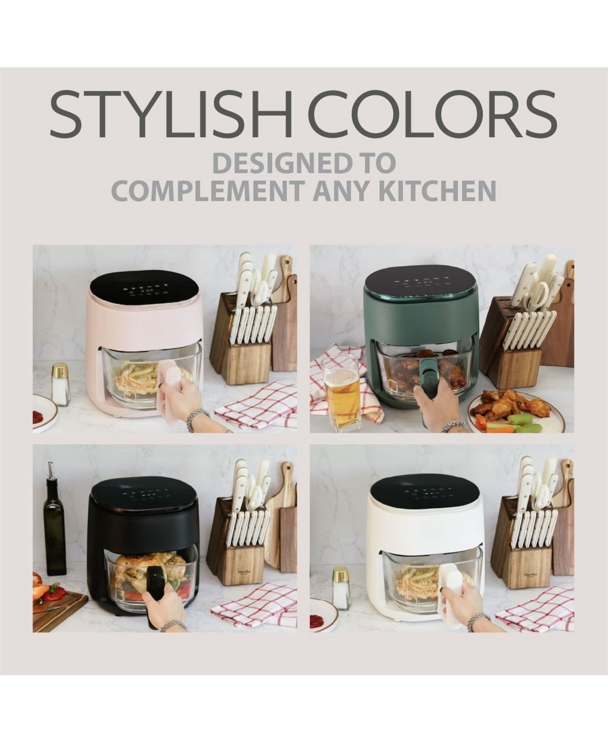 5 Qt. Glass Air Fryer with Digital Touch Screen