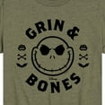 thumbnail image 3 of The Nightmare Before Christmas - Grin And Bones - Youth Short Sleeve Graphic T-Shirt, 3 of 5