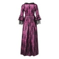thumbnail image 5 of 18th Century Women's Ball Gown Costumes Retro Lace Long Sleeve Gothic Victorian Dress Masquerade Theme Dresses, 5 of 6
