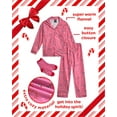 thumbnail image 2 of PJ's & Presents Girls' Christmas Pajamas - 2-Piece Flannel Christmas Pajama with Matching Socks (4-16), 2 of 7
