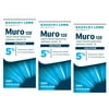 3 Pack - Bausch + Lomb Muro 128 Solution 5% 15 ML Each
