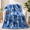 Blue, variant on Heated Throw Blanket, Electric Throw Blanket with Faux Fur and Sherpa, 10 Heat Settings, 8-Hour Auto Shut-Off, Overheat Protection, Machine Washable, Tie-Dye, Light Gray, 50" x 60"