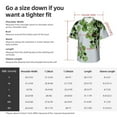 thumbnail image 5 of Disketp Hawaiian Shirts For Men,Watercolor Green Leaves Print Mens Casual Short Sleeve Button Down Shirts Beach Shirt, 5 of 7