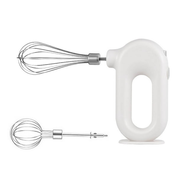 Batidor de huevos eléctrico H-D01 Batidor de mano recargable Batidor de alimentos portátil 4 velocid Abanopi Blanco