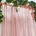 thumbnail image 2 of BalsaCircle 5x14 feet Dusty Rose Premium Chiffon Sheer Curtain Panel Backdrop Drape Wedding, 2 of 8