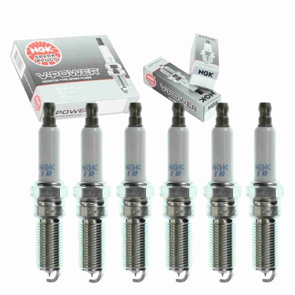 6 pc NGK V-Power Spark Plugs compatible with Dodge Stratus 2.7L V6 2001-2006