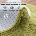 thumbnail image 5 of Socofuz 5x5ft Grass green Fluffy Rug, Soft Indoor Modern Round Carpets Perfect for Kid's Room Cloakroom, 5 of 7