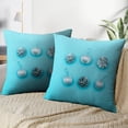 thumbnail image 4 of LALILO Throw Pillow Covers Silver Decoration Happy New Year And Cushion Cover 18" x 18", 2 Pack, 4 of 6