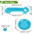 thumbnail image 4 of Unique Bargains Door Handle Cover for Jeep Wrangler JK JKU 2007-2018 Tailgate Handle Cover Recess Guard Set Exterior Decoration Trim ABS 1 Set Light Blue, 4 of 6