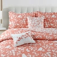 thumbnail image 4 of Home Soft Things 6 Piece Birdsong Printed Quilt Bedspread Set - Coral - King (102"x90"), 4 of 11