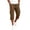 Coffee, variant on Cargo Shorts for Men Stretch Waist Lightweight Drawstring Bermuda Shorts for Hiking Work Fishing with Multi Pockets Saffron S
