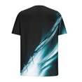 thumbnail image 4 of Njagoc3 Mens Ombre Sports Print Short - Sleeve T - Shirt, Regular Fit, Moisture - Wicking Fabric, Summer Fitness & Running, Performance Top, 4 of 6