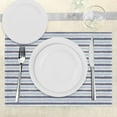 thumbnail image 3 of Ambesonne Harbour Stripe Place Mats Set of 4, Sketchy Stripes, Standard Size, Cadet Blue Pale, 3 of 6