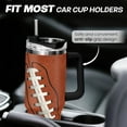 thumbnail image 6 of Football Tumbler with Handle 40oz with Lid & Straw, Football Gifts for Men Boys Player Coach Sports Lover, Football Tumblers Coffee Stainless Steel Insulated Cup Gifts for Christmas Birthday, 6 of 6