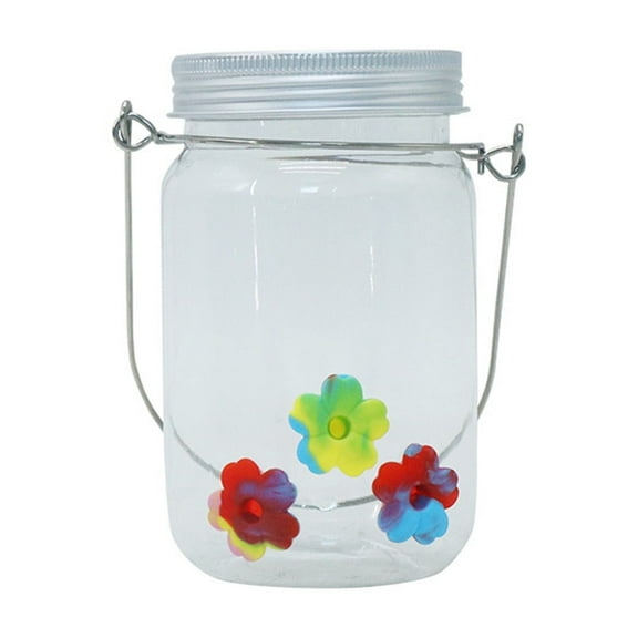 Leodye 1PCS Portable Hanging Hummingbird Feeder Clear Reservoir Outdoor Garden Yard Patio Bird Feeding Decoration -5.123.15in