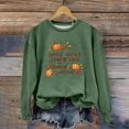 thumbnail image 4 of Lroveb Halloween Sweatshirts for Women Fashion Pumpkin Sweater Weather Print Round Neck Drop Shoulder Long Sleeve Sweatshirt Graphic Sweatshirt, 4 of 4