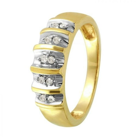Foreli 0.1CTW 14K Two tone Gold Ring