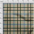 thumbnail image 2 of oneOone Cotton Poplin Light Green Fabric Madras Check Sewing Material Print Fabric By The Yard 42 Inch Wide, 2 of 4