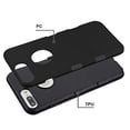 thumbnail image 2 of Kaleidio Case For Apple iPhone 8 Plus, iPhone 7 Plus [TUFF Subs] Hybrid Slim Armor 2-Piece [Shockproof] Protector Cover w/ Overbrawn Prying Tool [Black/Black], 2 of 6
