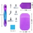 thumbnail image 4 of Kits de rotuladores de pintura de diamante 5D, 6 puntas de bolígrafo de pintura de diamante de un solo lugar de acero inoxidable para pintura de diamante de resina WD.WDQZL Hogar, 4 of 4