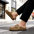 thumbnail image 2 of BERANMEY Mules for Women Memory Foam Cork Sole Clogs Women's Mules & Clogs Non-Slip Slip-On House Shoes Indoor Outdoor Comfort Slides, 2 of 7