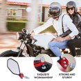 thumbnail image 2 of EeaseCA 1 Pair Motorbike Retroreflector Motorcycle Rearview Mirror Modified 360°Rotated Adjustable Rearview Mirror (Red), 2 of 8