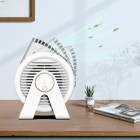 

Circulation Fan 3 Speeds Desktop Table Fan Plug In Power Fan Rotation Strong Wind Quiet Personal Small Fan For Home Desktop Office Travel