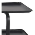 thumbnail image 2 of Benjara Table d'Appoint Rectangulaire 2 Niveaux en Métal Moderne, Noir, 2 of 5