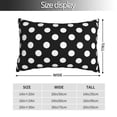 thumbnail image 4 of Disketp Pillow Covers Black And White Polka Dot Pattern Throw Pillow Case Cushion Covers,Cushion For Bedroom,Couch,Home-20"X30", 4 of 8