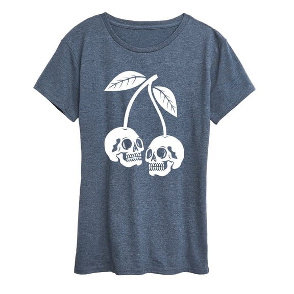 Instant Message - Skull Cherries - Women's Short Sleeve Graphic T-Shirt