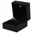 thumbnail image 5 of Estuche con luz para anillo AurixCompact 5Pzas Negro 6x6.5x5cm PVC Joyero., 5 of 5