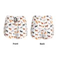 thumbnail image 3 of Balery Horses Pantalones cortos deportivos para mujer con forro y dos bolsillos, elásticos, para entrenamiento, gimnasio, yoga-Small, 3 of 7
