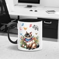 thumbnail image 4 of Siamese Celebrates Spring and Enjoys a Happy Easter 11oz Accent Two-tone Mug Cat Lover Kitten Owner Gifts Coffee Tea Cup - 02001, 4 of 5