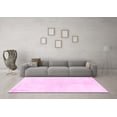 thumbnail image 3 of Ahgly Company Indoor Rectangle Solid Pink Modern Area Rugs, 2' x 5', 3 of 4