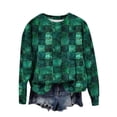 thumbnail image 4 of Clothing 2025 Yajing Sweatshirt for Women St Patricks Day Shirt Women Lucky Shamrock St Patrick Sweatshirts Crewneck Oversized Long Sleeve Shirts Xl Brown, 4 of 5