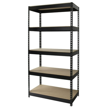 Iron Horse Rivet 5 Shelf Metal And Wood Shelving Unit 18 Inch By 36 Iron Horse Rivet 5 Shelf Metal And Wood Shelving Unit 18 Inch By