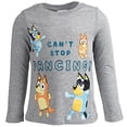 thumbnail image 3 of Camiseta Bluey de manga larga para niñas pequeñas paquete de 2 gris/rosa 5T Bluey, 3 of 7