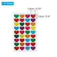 thumbnail image 2 of Heart Stickers 0.75 Inch, 10 Sheets Metallic Self Adhesive Heart Shaped Sticker Decals, 2 of 6