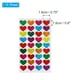 thumbnail image 2 of Pegatinas de corazón de 0.75 pulgadas, 10 hojas de pegatinas metálicas autoadhesivas en forma de corazón, 2 of 6