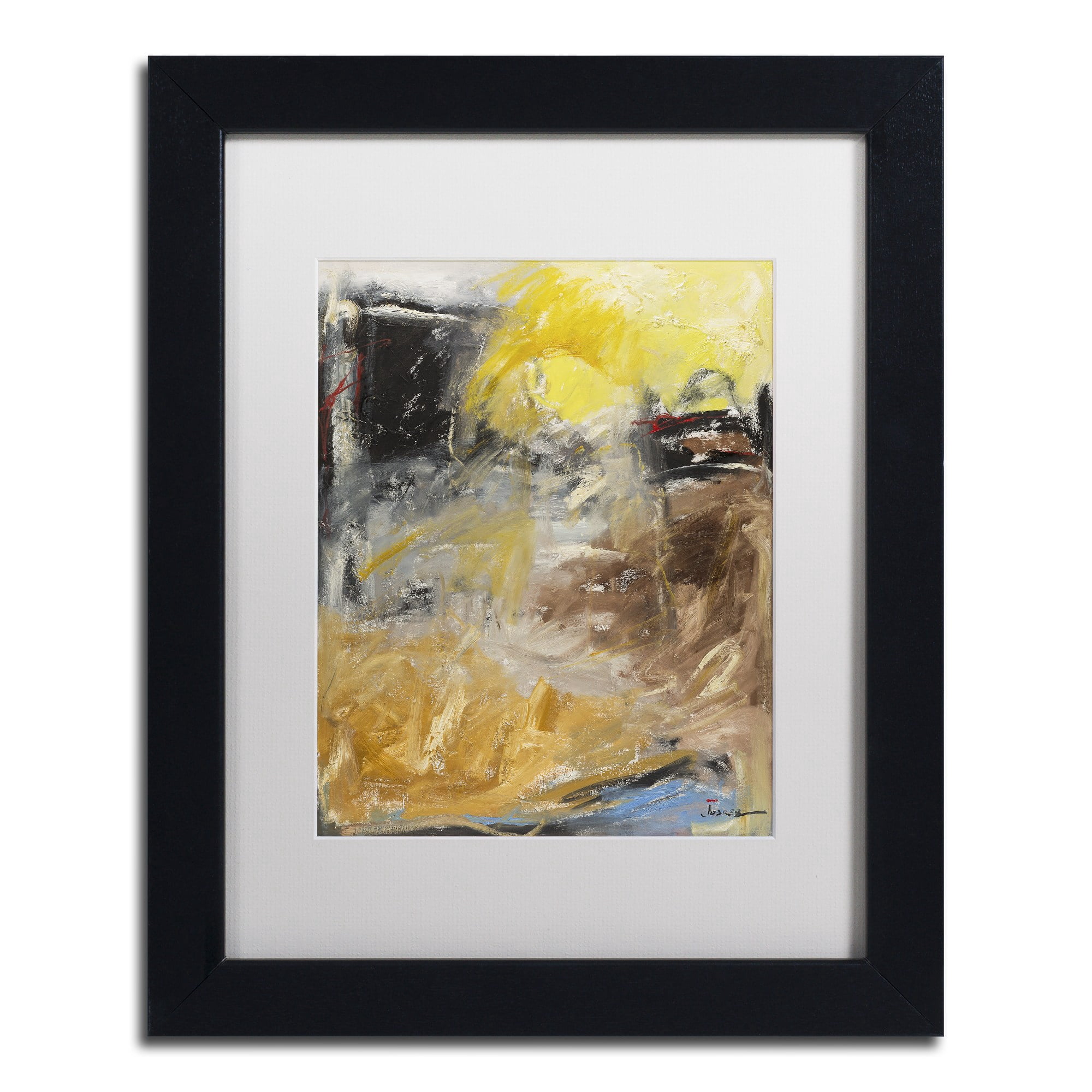 "Minh'alma" Canvas Art by Joarez, White Matte, Black Frame