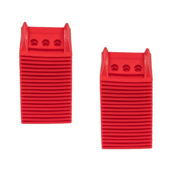 (40 Pieces) Red 4"x6" Flatbed Edge Protectors with Carrying Case - 4" Winch Ratchet Straps Corner Protectors for Flatbed Cargo Load