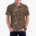 thumbnail image 1 of Fotbe Polo de Golf pour Hommes Motif Cafetières – Chemise de Golf Respirante avec Col Boutonné-TTG, 1 of 6