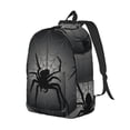 thumbnail image 2 of Yiaed Black Spiders Print Backpack, Premium Laptop Backpack, Travel Backpack for Women, Lightweight Backpacks, Comfortable Back Pack-Small, 2 of 5
