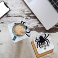 thumbnail image 2 of 3drose, Spider on White Web with Eggs, Set of 4 Coasters - Cork, 2 of 6