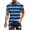 Blue, variant on yillto Big and Tall Tshirts for Mens Striped Printed Crewneck Short Sleeve Shirt Althetic Workout Tops