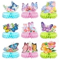 thumbnail image 1 of 9 piezas de centros de mesa de mariposas para mesas, decoraciones de mariposas para fiestas de cumpleaños, centro de mesa de panal de abejas de mariposas, 1 of 5