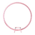 thumbnail image 1 of yuksok Embroidery Hoop Round Cross Stitch Hoop Display Frame 16cm Versatile Spring Tension Embroidery Frame for Needlework Wedding Pink, 1 of 9