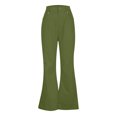 thumbnail image 2 of KelaJuan Men's Retro Flare Pants, Solid Color Mid-Rise Trousers Casual Classic 70s Bell Bottom, 2 of 6