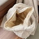 thumbnail image 3 of Bolsa de hombro grande capacidad, bolso acolchado, blanco, 3 of 6
